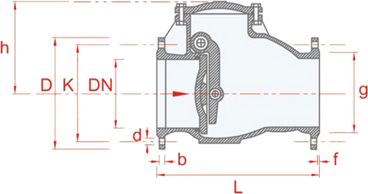 Valve ex part model valves cast iron PN: 10-16